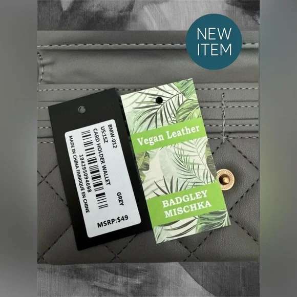 Badgley Mischka Quilted Faux Leather Long Wallet
#N019 - Picture 2 of 3